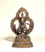 Antique Bronze Image of Avalokitesvara. Nepal