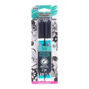 Tulip Bullet Tip Fabric Paint Markers Black 2 Pack