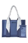 Case-Mate Jelly Tote & Phone Pouch, Navy Twilly Scarf