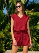 Sundry 70's Dolphin Short in Sangria