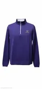 Columbia® Men's Omni-Wick Wickham Hills 1/4 zip pullover with embroidered W & Williams on the left chest. Purple.