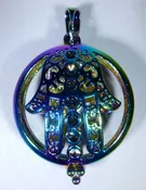 Aromatherapy Locket Pendant – Hamsa Hand / Hand of Fatima
