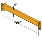 108″ L x 4″ H Interchangeable Beam