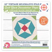 12" Milkmaid Star Foundation Paper