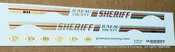 1/24th scale Juneau County, Wisconsin Sheriff Decals (gold graphics)
