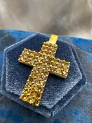 18K Sapphire Cross