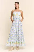 Amalfi Lemon Maxi Dress 🍋