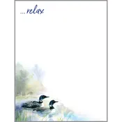 Desk Note Refill - Loons on Lake