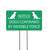 Invisible Fence garden sign