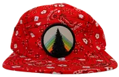 Five Panel Camp Cap Redmond - Bandana / Rainbow Tree Patch