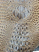 Alligator Vinyl 3D Embossed - Mocha Brown — Textile Discount Outlet