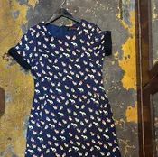 13395 Cat Print Dress