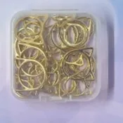 Coley Stitch Marker Rings Metal