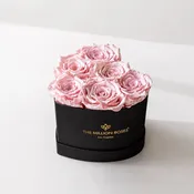 Baby Heart Black Box | Light Pink Roses