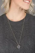 Adjustable Long Geometric Charm Necklace