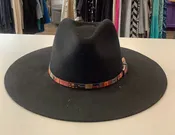 Adora Black Aztec Cowboy Hat