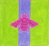 4x4" Gucci Bee Mod Colors Magenta with Purple Stripe