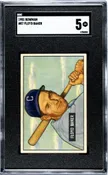 1951 Bowman #87 Floyd Baker Chicago White Sox SGC 5 EX