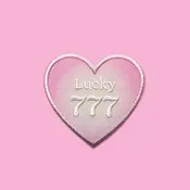 Angel Number Heart Patch - 777 Lucky