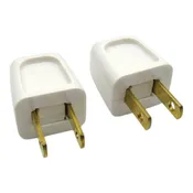 Easy-Install Male Plug 125V 10A - Replacement for Vintage Singer Sewing Machines (2-Pack)