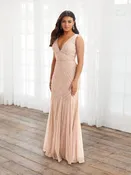 ADRIANNA PAPELL PLATINUM BRIDESMAID DRESSES: ADRIANNA PAPELL 40392