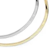 2-Tone Omega Necklaces - Reversible!