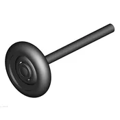 3 INCH STEEL SHORT STEM