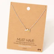 Dainty Mini Mountain Pendant Necklace: SL
