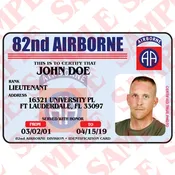 82nd Airborne - Custom ID Card