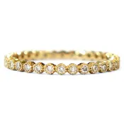 Arden Vintage Inspired Diamond Eternity Band