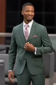 Forest Green Couture 1910 Suit — AVA Formals and Laney Bridal
