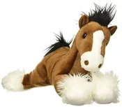 Aurora® Adorable Flopsie™ Captain™ Clydesdale Horse Stuffed Animal - Playful Ease - Timeless Companions - Brown 12 Inches
