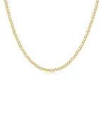 15" Choker Classic Gold 3mm Bead Necklace