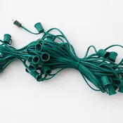100 FT C9 Roll Green Wire 12" Spacing E17 Base