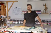 Abstract Construction Using Frit, Glass, Paint and Kiln with Tim Carey 2027