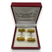 18k Gold Bamboo Cufflinks 7.33 pw (11.40 grams)