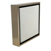 Brushed Silver Floater Frame For 1.5" Deep Canvas