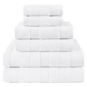 American Soft Linen Sense Collection 100% Micro Cotton Premium 6 Piece Towel Set, 600 GSM Ultra Soft and Plush Towels for Bathroom