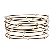 Beautiful Illusion Bracelet 3598: Gold/ Mix Black/ Gold