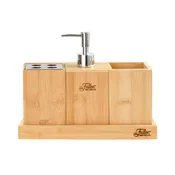 Bamboo Bathroom Counter Set