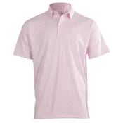 Albatross Polo - Azaleas & Dogwoods All-Over Print - Pink / White