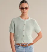 525 America Marie Pocket Front Cardigan - Silt Green