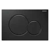 Actuator Plate Sigma01 Dual Flush Jet Black Gloss Plastic for Sigma Concealed Tanks 2x6 and 2x4 Installations