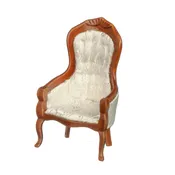 AZT6418 - Victorian Gent's Chair, Light Walnut