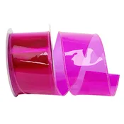 Jelly Vinyl Wired Ribbon, 2-1/2-inch, 10-yard