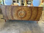 Sunburst Credenza W/Brass Hardware — At Hom