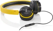 AKG Y40 Yellow Mini On-Ear Headphone with Remote/Microphone and Detachable Cable, Yellow