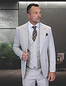 AMIRI 3 PC ASH MODERN FIT SUIT
