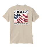 250 Years America - Sand Short Sleeve Pima T-Shirt
