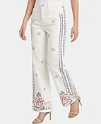 Floral Embroidered Jeans